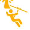 Multilevel Zipline & K Logotype