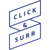 click & surr Logotype