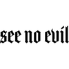 SEE NO EVIL CLOTH Logotype