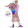 Tries Flower Artist Logotype