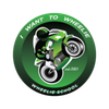 I want to wheelie Logotyp