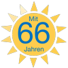 Mit 66 Jahren Logotype