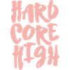 HARDCORE HIGH - Pfirsich-Secco Logotype