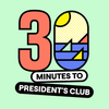 30 Minutes to President's Club Logotype