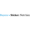 Bayern Sticker: Nett hier. Logotyp