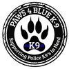 Paws 4 Blue K9 Logotype