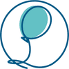 Palloncino Blu Sleepwear Logotype