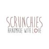 Scrunchies Handmade With Love Logotype