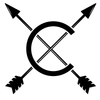 Crossed Arrows Land Logotyp