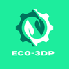 ECO 3D PRINTS, made in 'merica Logotype