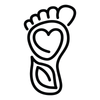 caclesbarefoot.com Logotipo