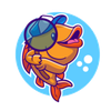 The Curious Fish Logotyyppi