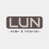 Lun klær & interiør Logo