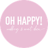 OH HAPPY! wedding & event decor Logotyp