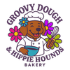 Groovy Dough & Hippie Hounds Bakery Logotyp