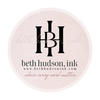 beth hudson, ink. Logotipo