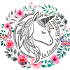 La Licorne de Victorine Logotype