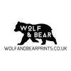 Wolf & Bear Prints Logotype