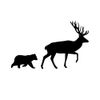 Elk and Cub Logotype
