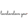 Love Love Love You Logotip