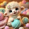 The Loopy Lamb Crochet Logotype