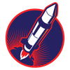 Rocket Island Vintage Stock Images Logotyp