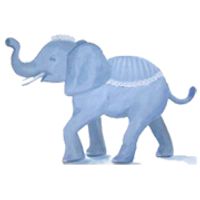 Blå Elefant Logo