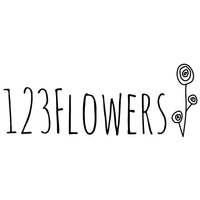 123 flowers Logotype